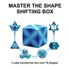 SHASHIBO Shape Shifting Box - Award-Winning, Patented Fidget Cube w/ 36 Rare Earth Magnets - Transforms Into Over 70 Shapes, Download Fun in Motion Toys Mobile App (Original Series - Blue Planet)