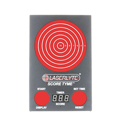 LaserLyte TLB-XL Score Tyme Trainer Target with Point of Impact Display and Timed Games for Reactive Laser Shooting and Dry Fire Practice, Multi, Height: 13