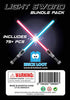 Brick Loot Light Sword Saber Star Blaster Wars Mega Accessory Pack for Minifigures Includes 75 Pieces of Mini Toy for Your figs