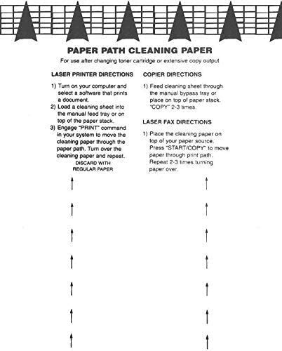 Laser & Inkjet Printer Cleaning Sheet (8.5 x 11) 10 Sheets