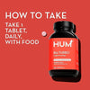 HUM B12 Turbo - Daily Energy & Calcium Support & Mood Support + Hormone Balance - Non-GMO, Gluten-Free, Vegan (30 Tablets)