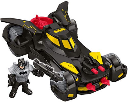 Fisher-Price Imaginext FGC31 Dc Super Friends Legends of Batman Deluxe Batmobile, Black/Yellow