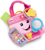 Fisher-Price Smart Purse Learning Toy with Lights Music and Smart Stages Educational Content for Babies and Toddlers, Pink