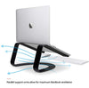 Twelve South Curve for MacBooks and Laptops | Ergonomic desktop cooling stand for home or office (matte black) , 10 x 10.5 x 6 inches