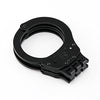 VIPERTEK Heavy Duty Hinged Double Lock Steel Police Edition Professional Grade Handcuffs (Black)
