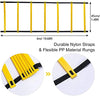 SONPAOLU Agility Ladder & Speed Cones Training Set , for Speed Agility Training & Quick Footwork Exercise -Includes Agility Ladder with Carrying Bag, , 4 Pegs,Resistance Parachute & 8 Sports Cones.