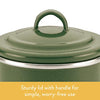 Ayesha Curry Enamel on Steel Bacon Grease Can / Bacon Grease Container - 4 Inch, Green