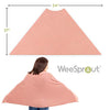 WeeSprout Nursing Cover for Breastfeeding, Feeding Cover , Soft & Breathable Nursing Poncho, Neck Insert for Hands-Free View, Machine Washable & Dryer Safe