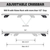 Otherya Aero Aluminum Universal 56'' Roof Rack Cross Bars, Existing Raised Side Rail with Gap - 198 lbs Load Capacity