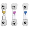 Rhode Island Novelty Smile Tooth 2 Minute Sand Timer Assorted Colors (2 Pack)