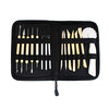 S & E TEACHER'S EDITION 15 Pcs Pottery & Clay Sculpting Tools, Smooth Wooden Handle, Come with Carrying Case.