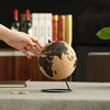 Globe Trekkers - Mini Cork Globe With 50 Different Colored Push Pins & Durable Stainless Steel Base | Great For Mapping Travels & Educational Purposes | Does Not Have Plastic Strip Like Most