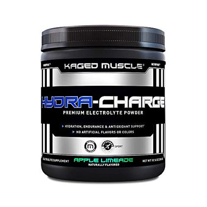 Electrolytes, Kaged Hydra-Charge Premium Electrolyte Powder, Hydration Electrolyte Powder, Pre Workout, Post Workout, Intra Workout, Apple Limeade, 60 Servings