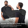 Beard King Beard Bib Apron - Christmas Gifts & Stocking Stuffers for Dad - As Seen on Shark Tank - Men's Hair Catcher for Shaving - Grooming Accessories - Packing Pouch, Black