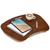 LAPGEAR Extra Large Bamboo Lap Desk - Chestnut - Fits up to 17.3 Inch Laptops - Style No. 91692