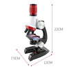AmScope-ETXWJ04 IQCREW 100X-1200X LED Kids Beginner Microscope Toy Set + Slides Preparation Kit