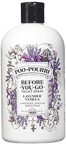 Poo-Pourri Lavender Vanilla 16-Ounce Refill Bottle,
