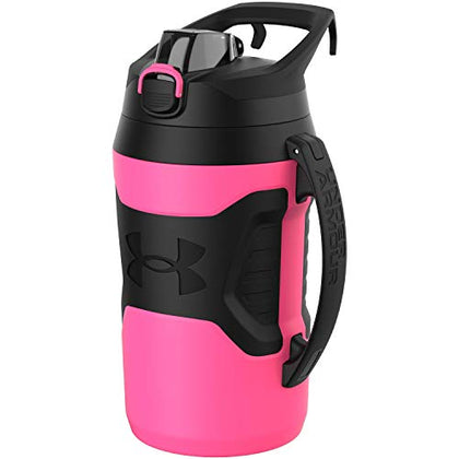 Under Armour Playmaker Sport Jug, Water Bottle with Handle, Foam Insulated & Leak Resistant, 64oz, Cerise