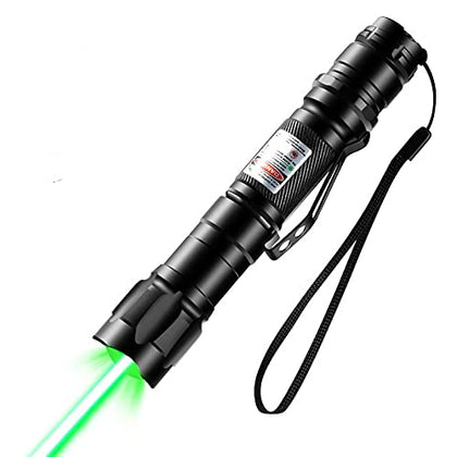 SolidKraft High Power Green Laser Pointer, Tactical Long Range Laser, Rechargeable Laser Single-Press On/Off, Adjustable Focus High Power Laser Pointer with Carrying Case