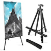 RRFTOK 72Inches Display Easel Stand,Art Adjustable Metal Easel for Painting Canvases Height from 22-72for Table-Top/Floor Painting, Displaying
