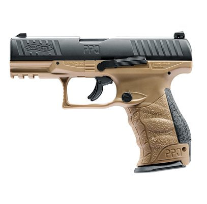 T4E New Walther PPQ M2 (GEN2) The Most Realistic.43cal CO2 Semi Auto Blow Back Paintball Pistol - FDE