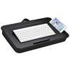LAPGEAR Sidekick Lap Desk with Device Ledge and Phone Holder - Black - Fits up to 15.6 Inch Laptops - Style No. 44218