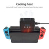 Switch Cooling Fan, EEEKit Cooling Fan for Nintendo Switch, Dock Set Temperature Display Cooler for NS Original Docking Station, Adjustable Fan Speed, USB Powered, Integrated Cable