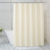 AmazerBath Plastic Shower Curtain, 72 x 72 Inches PEVA Heavy Duty Beige Shower Curtain, Waterproof Heavy Weight Thick Bathroom Curtain with 3 Big Clear Weighted Stones and 12 Rustproof Grommet Holes