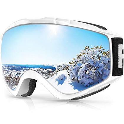 findway Ski Goggles OTG - Over Glasses Snow/Snowboard Goggles for Men, Women & Youth - 100% UV Protection