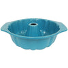 casaWare Fluted Cake Pan 9.5-inch (12-Cup) Ceramic Coated NonStick (Blue Granite)