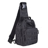 Qcute Tactical Backpack, Waterproof Military Cross-body Molle Sling Shoulder Backpack Chest Bag for Outdoor Every Day Carry (Black)