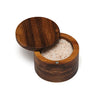 Lipper International Acacia Wood Salt or Spice Box with Swivel Cover, 3-1/2