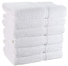 Wealuxe White Bath Towels 24x50 Inch, Cotton Towel Set for Bathroom, Hotel, Gym, Spa, Soft Extra Absorbent Quick Dry 6 Pack