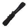 MMBAY Rubber Watch Bands Replacement Fit for Bell & Ross B&R BR-01 BR01 BR-03 BR03 BR03-92 Diver 24mm*33mm Silicone Strap Wirstband for Men and Women Waterproof Bracelet Watch accessories(Black