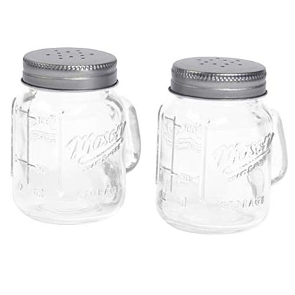 Mason Craft & More Salt and Pepper Shaker, Clear