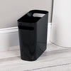 mDesign Plastic Small Trash Can, 1.5 Gallon/5.7-Liter Wastebasket, Narrow Garbage Bin with Handles for Bathroom, Laundry, Home Office - Holds Waste, Recycling, 10