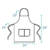 NOBONDO 12 Pack Bib Apron - Unisex Black Apron Bulk with 2 Roomy Pockets Machine Washable for Kitchen Crafting BBQ Drawing
