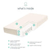 Naturepedic Organic Crib Mattress - 2-Stage Lightweight Infant & Toddler Mattress with Protector Pad - Waterproof, Breathable & Non-Toxic Mattress for Baby and Toddler Bed