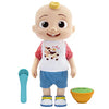 Cocomelon Deluxe Interactive JJ Doll - Includes JJ, Shirt, Shorts, Pair of Shoes, Bowl of Peas, Spoon- Toys for Preschoolers - Amazon Exclusive
