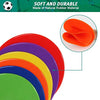 TuXHui Spot Markers 18 Pcs 9 Inch 11 Inch Non Slip Rubber Floor Dots Agility Markers Flat Cones for Soccer Football Basketball Sports Speed Agility Training