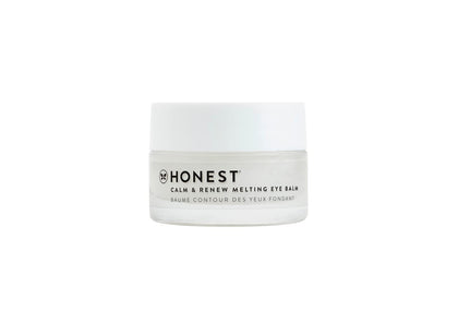 Honest Beauty Calm & Renew Melting Eye Balm with Shea Butter + Argan Oil + Aloe | For Sensitive Skin | Dermatologist + Ophthalmologist Tested | EWG Certified | Vegan + Cruelty Free | 0.5 oz