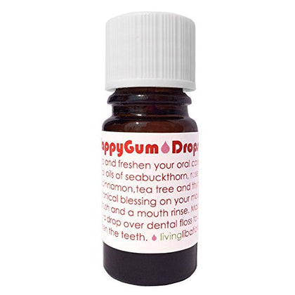 Living Libations - Organic Happy Gum Drops Tooth Serum for Clean Smiles | Natural, Wildcrafted, Vegan Clean Beauty (0.17 fl oz | 5 ml)