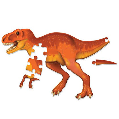 Learning Resources T-Rex Jumbo Dinosaur Floor Puzzle - 20 Pieces, Ages 3+ 3D Puzzles for Kids, Dinosaur Puzzle for Kids, Dinosaurs for Toddlers