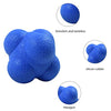 PSG.LGD Hexagonal Reaction Ball High Density Rubber Foam Bounce for Agility Reflex and Coordination Training (2 Pack Blue and Red)