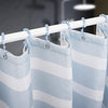 Titanker Shower Curtain Hooks, Rust Proof Shower Curtain Rings for Bathroom, Durable Metal Double Glide Shower Hooks Hangers for Bathroom Shower Rods Curtains, Set of 12 Hooks - Blue