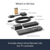 Fire TV Stick Lite, free and live TV, Alexa Voice Remote Lite, smart home controls, HD streaming