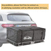 CZC AUTO Hitch Cargo Carrier Bag, 20 cu. ft Waterproof/Rainproof/Weatherproof Cargo Traveling Bag for Car Truck SUV Vans' Hitch Trays and Hitch Baskets, Safe Steady Durable Soft, Black