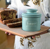 Butter Bell - The Original Butter Bell crock by L Tremain, a Countertop French Ceramic Butter Dish Keeper for Spreadable Butter, Café Matte Collection, Aqua