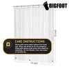 BigFoot Shower Curtain Liner - 72 x 72 PEVA Heavy Duty Shower Curtain with Rustproof Metal Grommet and 3 Magnetic Weights - Odor Free and Compatible with Standard Showers, Clear