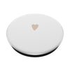 Sand / Beige / Tan Hand Drawn Heart Minimalist Love PopSockets Standard PopGrip